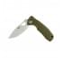  Нож Honey Badger Flipper M с зелёной рукоятью пригодится для туризма, рыбалки, охоты и повседневного использования, фото  (1) 