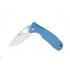  Нож складной туристический Honey Badger Flipper L с голубой рукоятью пригодится для туризма, рыбалки, охоты и повседневного использования, фото  (4) 