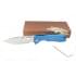  Нож складной туристический Honey Badger Flipper L с голубой рукоятью пригодится для туризма, рыбалки, охоты и повседневного использования, фото  (5) 