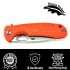  Нож складной туристический Honey Badger Flipper M с оранжевой рукоятью пригодится для туризма, рыбалки, охоты и повседневного использования, фото  (5) 