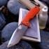  Нож складной туристический Honey Badger Tanto L с оранжевой рукоятью пригодится для туризма, рыбалки, охоты и повседневного использования, фото  (1) 