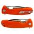  Нож складной туристический Honey Badger Tanto L с оранжевой рукоятью пригодится для туризма, рыбалки, охоты и повседневного использования, фото  (3) 