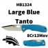  Нож складной туристический Honey Badger Tanto L с голубой рукоятью пригодится для туризма, рыбалки, охоты и повседневного использования, фото  (2) 