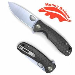 Нож складной туристический Honey Badger Flipper D2 L с чёрной рукоятью