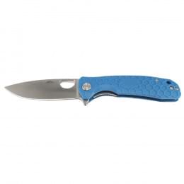 Нож складной туристический Honey Badger Flipper D2 L с голубой рукоятью