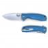  Нож складной туристический Honey Badger Flipper D2 L с голубой рукоятью пригодится для туризма, рыбалки, охоты и повседневного использования, фото  (2) 