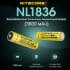  Аккумулятор 18650  NITECORE NL1836 пригодится для туризма, рыбалки, охоты и повседневного использования, фото  (3) 