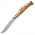  Нож Opinel №13, рукоять из бука, кожаный темляк пригодится для туризма, рыбалки, охоты и повседневного использования, фото  (2) 